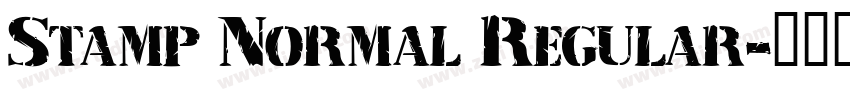 Stamp Normal Regular字体转换